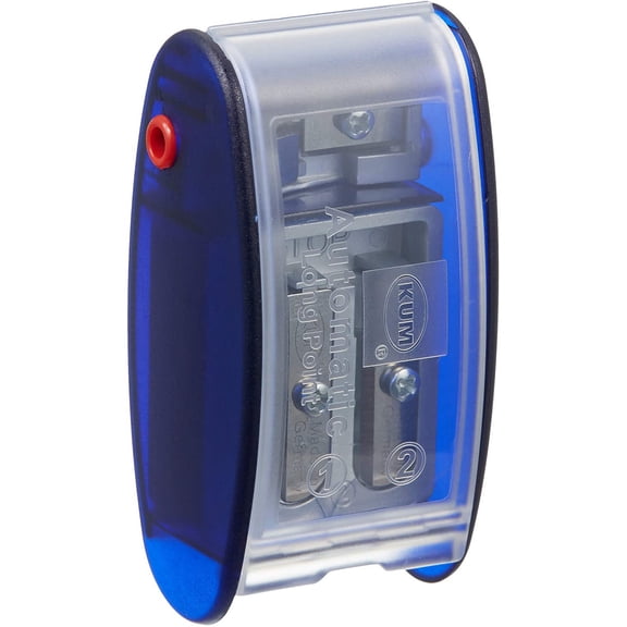 AS2M (1053121), Long Point Sharpener, sharpens in 2 steps; 2 spare blades includes. With lead pointers for 2 mm and 3.2 mm. BLUE only