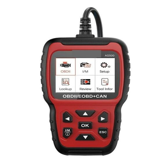 AS500 OBD2 Scanner Check Engine Car Code Reader Multilingual OBD 2 Automotive Diagnostics Tool