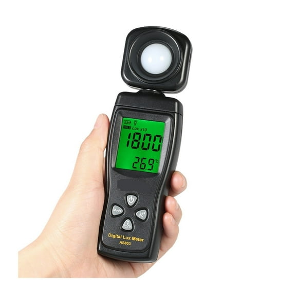 AS803 Handheld Digital Lux Meter Luminance Tester Light Meter 1-200000 Tools Photometer Spectrometer Actinometer
