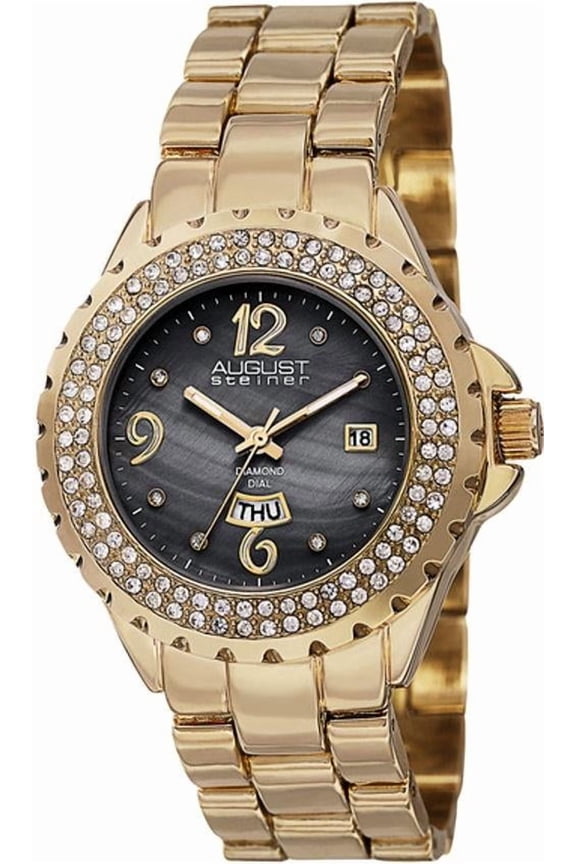 AS8156YG 40.5mm Metal Case Metal Mineral Women's Watch