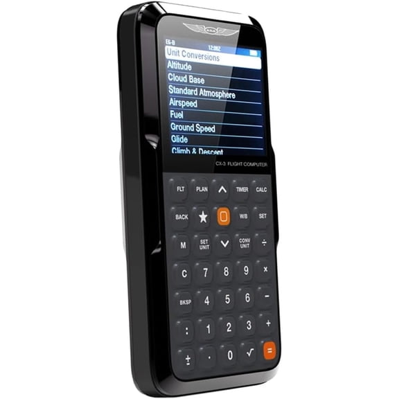 ASA CX-3 Flight Computer Advanced Electronic E6B Aviation Calculator for Flight Planning & FAA Exams