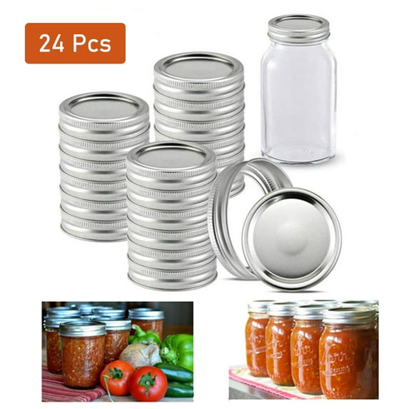 ASA Canning Lids for Mason Jar,2.76 inches Dia Regular Mouth Mason Jar Lids,Use these lids for Preserve 12Set/24pcs