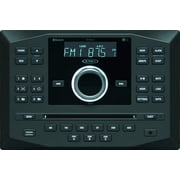 Jensen JWM62A AM/FM/DVD/CD/|USB/AUX/App Ready Bluetooth Wallmount Stereo w/ App Control, 3-Speaker Zones/8 Speaker Output 8X 6 Watt, Receives Bluetooth Audio (A2DP) & Controls (AVRCP) from Devices