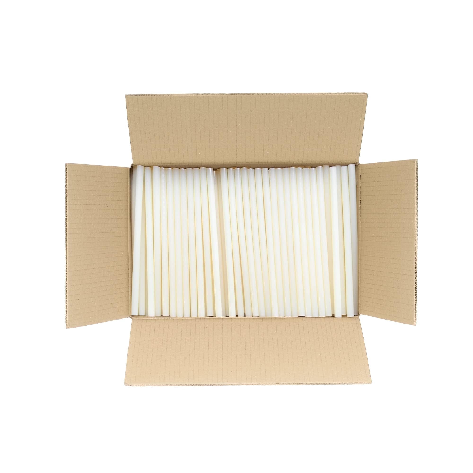 ASA 1/2" x 10" Hot Glue Sticks | Strong Bond for Packaging & Carton Sealing | 10 lb Pack (189 Sticks)