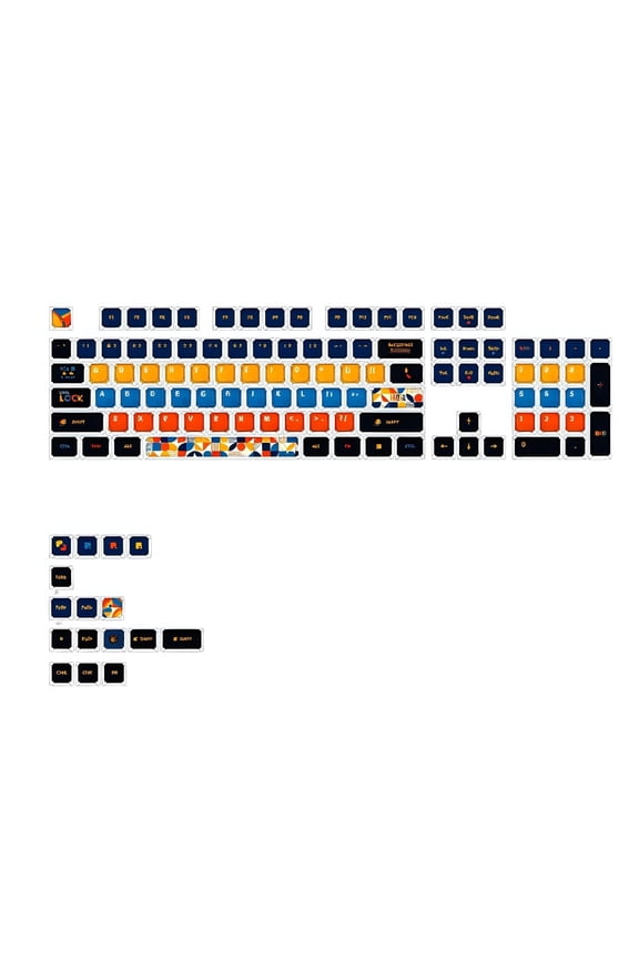 ASA Profile PBT Keycap Set 120 Keys Geometric Design For Mechanical Keyboards Switches 61 108 Layouts Keyboards Keycaps