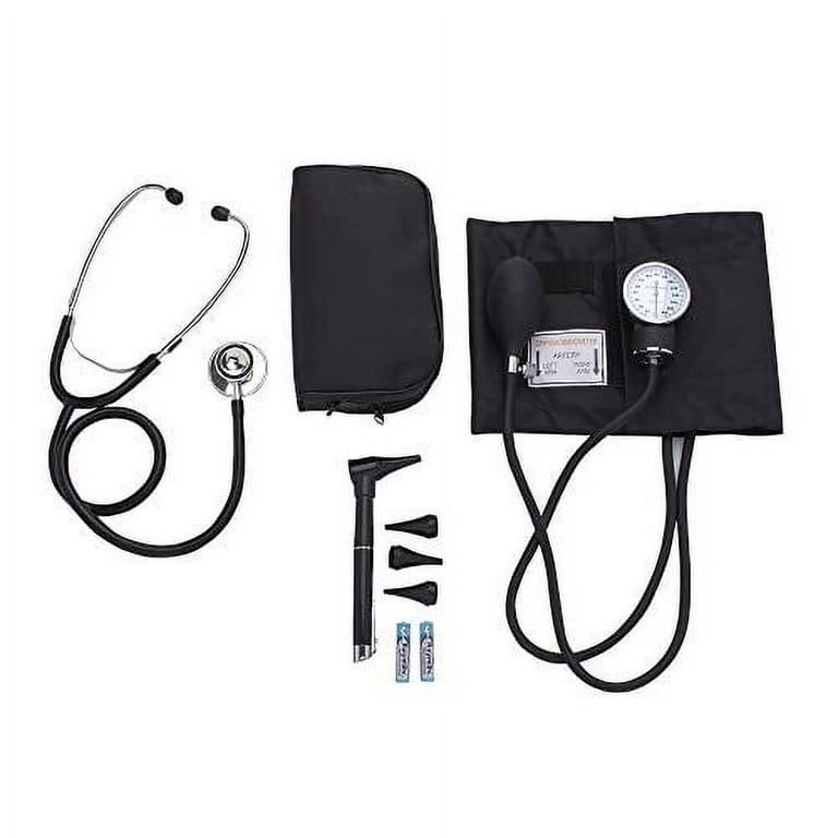 ASATechmed Nurse Starter Kit Stethoscope Blood Pressure Monitor and More -  18 Pieces Total (Purple)