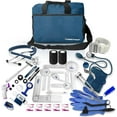 thumbnail image 1 of ASA TECHMED Physical Therapy Home Health Aide Comprehensive Kit - Carrying Bag, Blood Pressure Cuff, Stethoscope, Gait Belt - Blue, 1 of 7