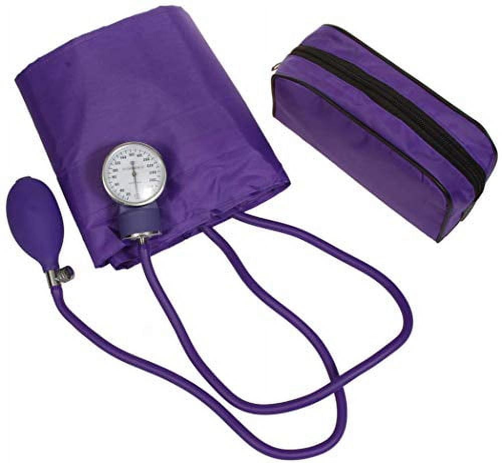 NOVAMEDIC Professional Black Adult Size Blood Pressure Machine, 8.7”-16.5,  Aneroid Sphygmomanometer Medical Supplies, Manual Emergency BP Monitor for