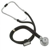 ASA Techmed Premium Stethoscopes Sprague Double Tube Adult and Pediatric Stethoscope - Ideal Gift for EMT, Nurse, Doctor, Medical Student, Paramedic and First Responders Includes Accessories Black