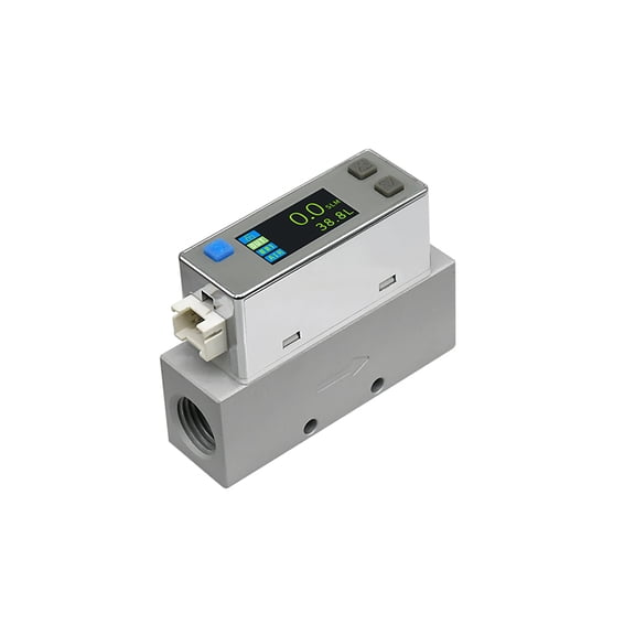 ASAIR AFM17 Miniature Gas Thermal Mass Flow Meter Compressed Air Nitrogen Oxygen 0.02-200L/min Anti static High precision High stability Easy to operate