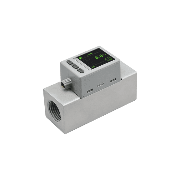 ASAIR MEMS Intelligent Digital Display Large Range Thermal Gas Mass Flow Meter Oxygen Air AMS2000