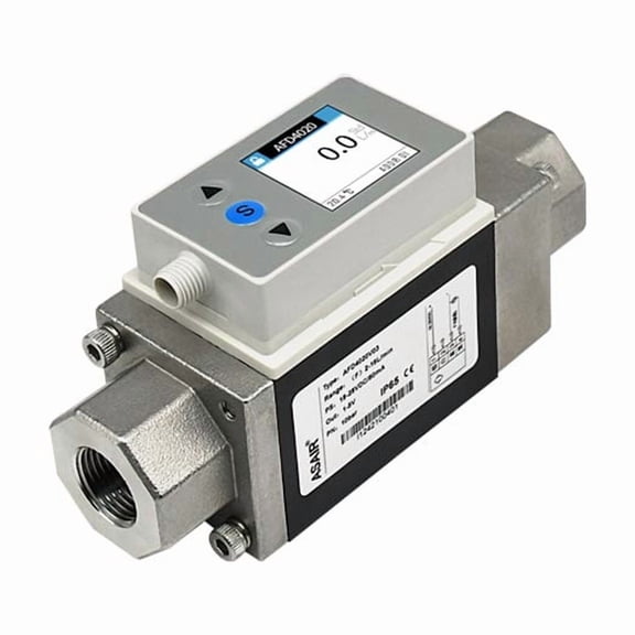 ASAIR Vortex Liquid Water Flow Meter Sensor 2-100L/min Configure Display Water Digital Flow Switch AFD4 NPT thread Series
