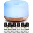 thumbnail image 1 of ASAKUKI Essential Oil Diffuser & Top 6 Essential Oils Set, Ultrasonic Aromatherapy Diffuser for Better Sleep, Relaxation, Soothing Bath, Cool Mist Humidifier with Auto Shut off, 500 ml, 1 of 6