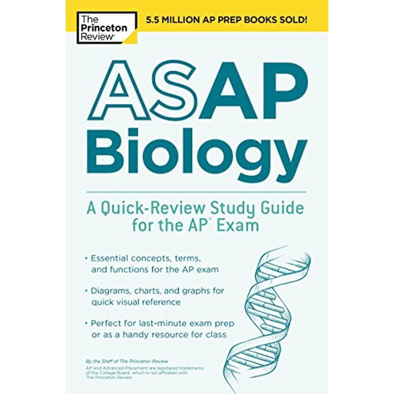Pre-Owned College Test Preparation: ASAP Biology: A Quick-Review Study Guide for the AP Exam (Paperback)