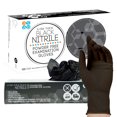 thumbnail image 1 of ASAP Black Nitrile Exam Gloves, Medium, 4 Mil, Latex-Free, Powder-Free, Food Safe Disposable, Box of 100, 1 of 6