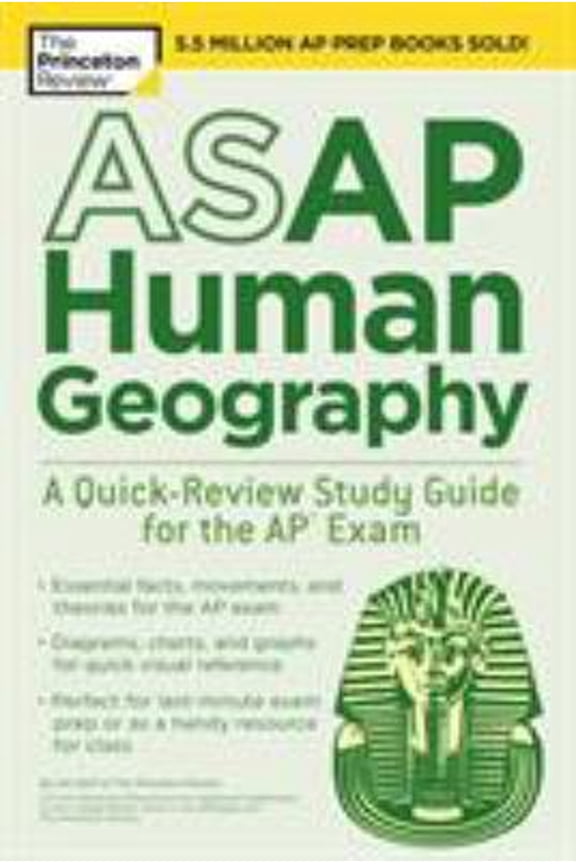 Pre-Owned ASAP Human Geography: a Quick-Review Study Guide for the AP Exam (Paperback) 9781524757656