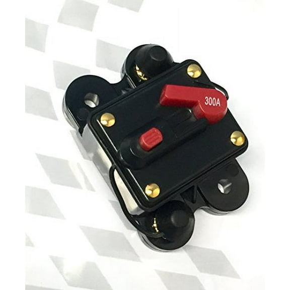 ASC Audio 300a 12v Dc Circuit Breaker Replace Fuse 12vdc 300 Amp Manual Reset