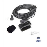 ASC Audio BlueTooth Car Stereo Mic Microphone Assembly Kit for Kenwood External Car DVD Navigation Voice Control Command Radio - Reference W01171805 W01176815