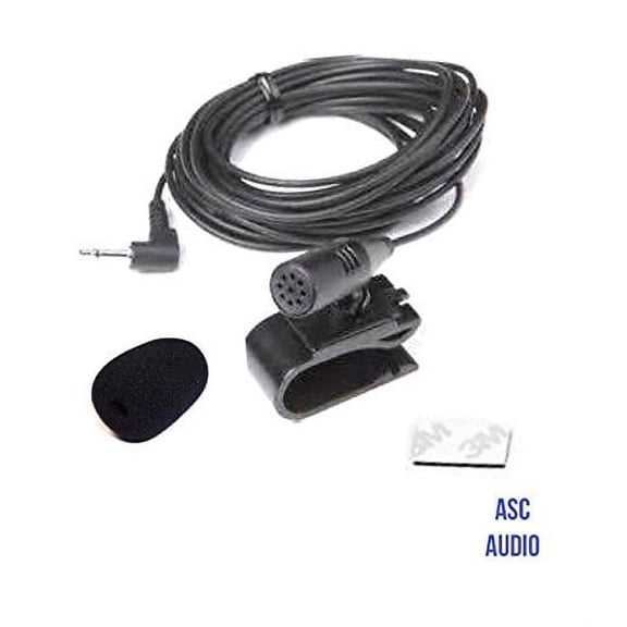 ASC Audio BlueTooth Car Stereo Mic Microphone Assembly Kit for select Clarion Car DVD Navigation External Voice Control Command Radio