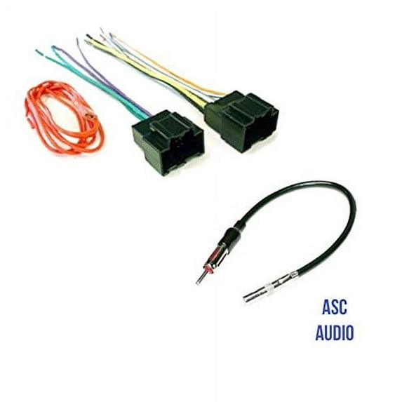 ASC Audio Car Electronics Installation Kit, Wire Harness and Antenna Adapter
