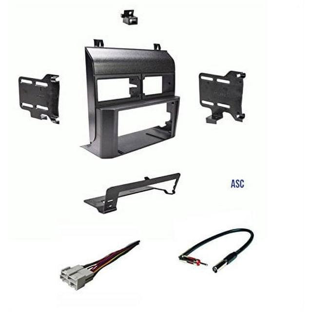ASC Audio Car Stereo Dash Kit, Wire Harness, and Antenna Adapter for installing a Double Din