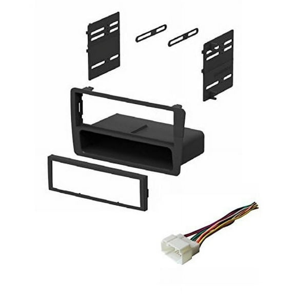 ASC Audio Car Stereo Dash Kit and Wire Harness for installing an Aftermarket Single Din Radio for 2001 2002 2003 2004 2005 Honda Civic (excludes SI and SE models)