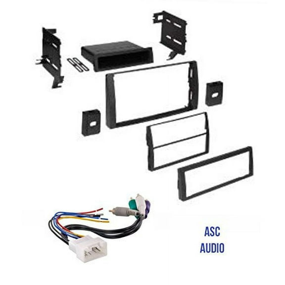 ASC Audio Car Stereo Dash Kit and Wire Harness for Installing an Aftermarket Radio for some 2002 2003 2004 2005 2006 Toyota Camry with JBL Amp