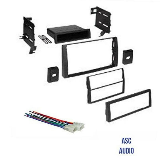 ASC Audio Car Stereo Dash Kit and Wire Harness for Installing an Aftermarket Radio for some 2002 2003 2004 2005 2006 Toyota Camry
