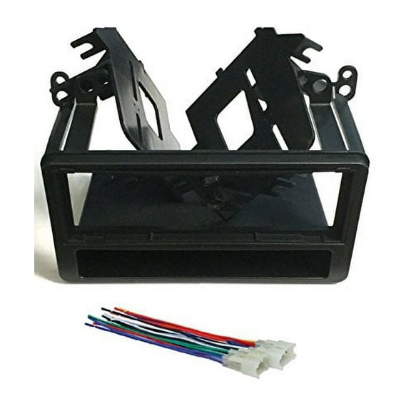 ASC Audio Car Stereo Dash Kit and Wire Harness for installing a Single Din Radio for some 2000 2001 2002 2003 2004 2005 Toyota Celica + Echo