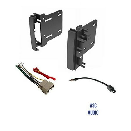 ASC Audio Car Stereo Radio Install Dash Kit, Wire Harness, and Antenna Adapter to Add a Double Din Radio for some 2007-2016 Chrysler Dodge Jeep- Vehicles listed below