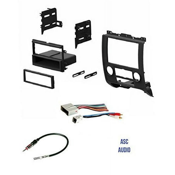 ASC Audio Car Stereo Radio Install Dash Kit, Wire Harness, and Antenna Adapter to Add a Single Din Radio for 2008 - 2012 Ford Escape, 2008 - 2011 Mazda Tribute, 2008 - 2011 Mercury Mariner
