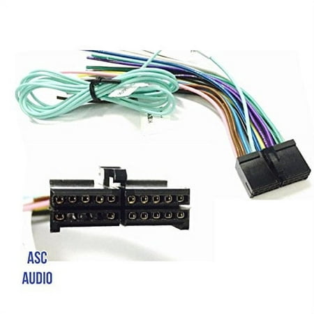 ASC Audio Car Stereo Radio Wire Harness Plug for select Boss 20 Pin Radios DVD Nav- BV9973 BV9978 BV9979B BV9980BT and more