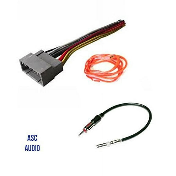 ASC Audio Car Stereo Wire Harness and Antenna Adapter to install an Aftermarket Radio for select Dodge Chrysler Jeep - Compatible Vehicles listed below