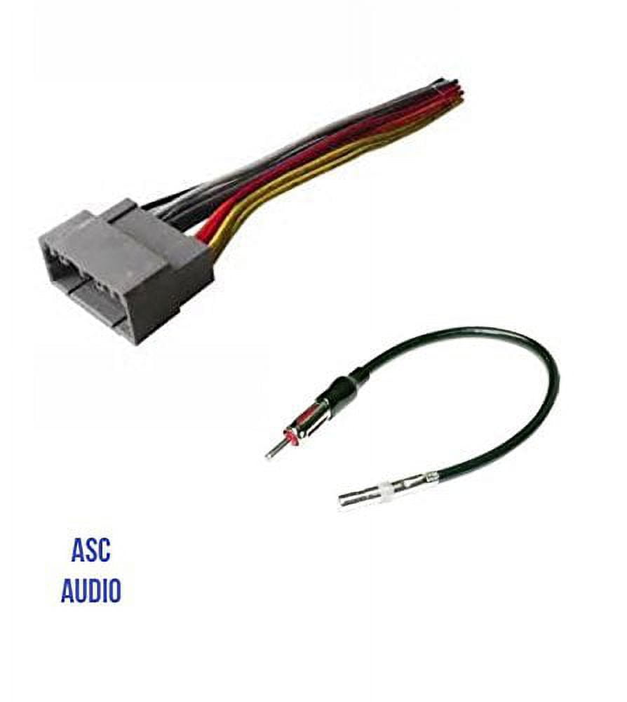 ASC Audio Car Stereo Wire Harness and Antenna Adapter to install an