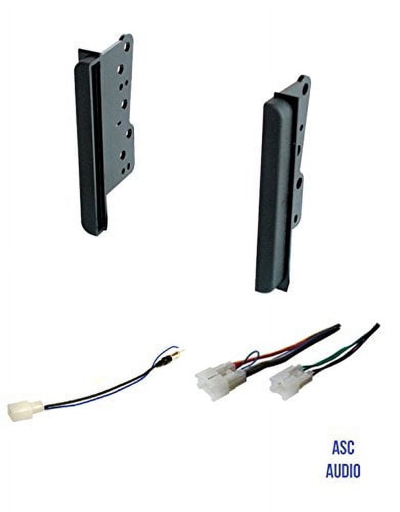 ASC Car Stereo Dash Install Kit, Wire Harness, Antenna Adapter to Install a Double Din Radio for