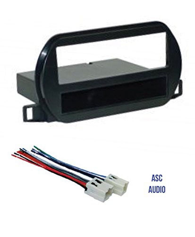 ASC Car Stereo Dash Install Kit and Wire Harness for Installing a Single Din Radio for 2002 2003