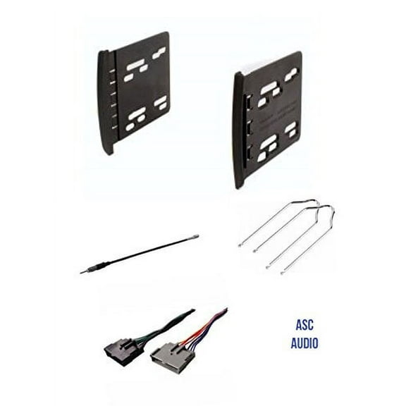 ASC Car Stereo Dash Kit, Wire Harness, Antenna Adapter, and Radio Tool for Installing a Double Din Radio for some 2000 - 2004 Ford Focus, 1999 - 2000 Mercury Cougar