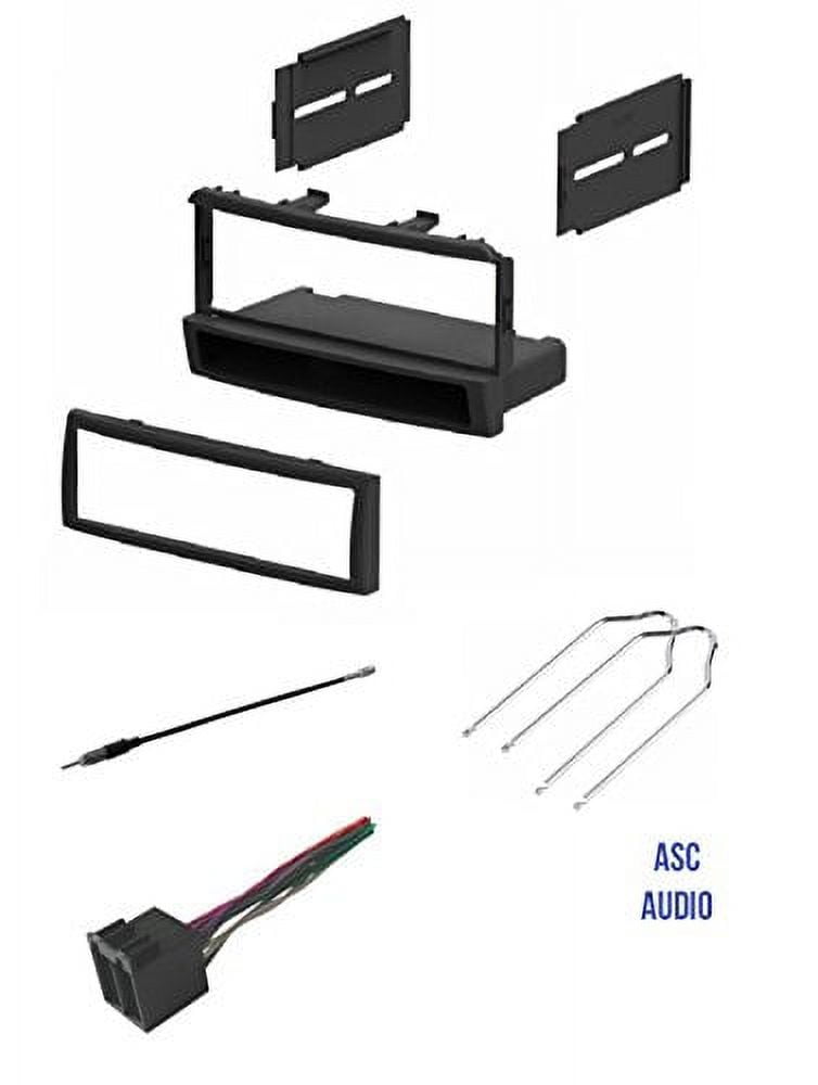 ASC Car Stereo Dash Kit, Wire Harness, Antenna Adapter, and Radio Tool
