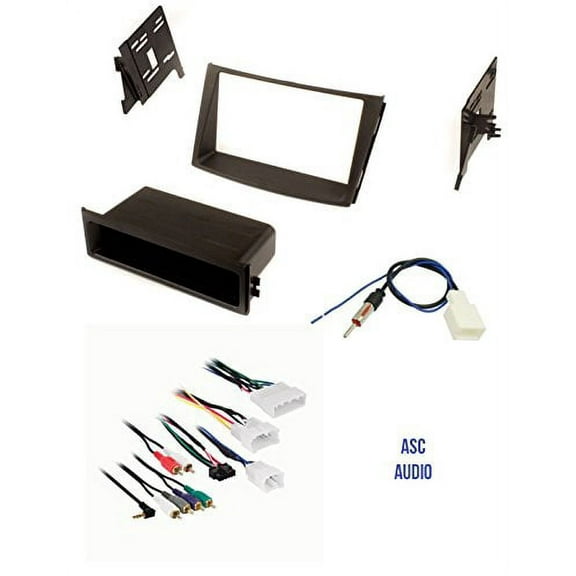 ASC Car Stereo Install Dash Kit, Wire Harness, and Antenna Adapter for Installing an Aftermarket Radio for some 2012 2013 2014 Subaru Legacy and Outback - Vehicles with Factory Amp and No Factory Nav