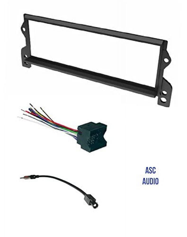 ASC Car Stereo Install Dash Kit, Wire Harness, and Antenna Adapter for installing a Single Din Radio for 2002 2003 2004 2005 2006 Mini Cooper (All); 2007-2008 Mini Cooper (Convertible Only)