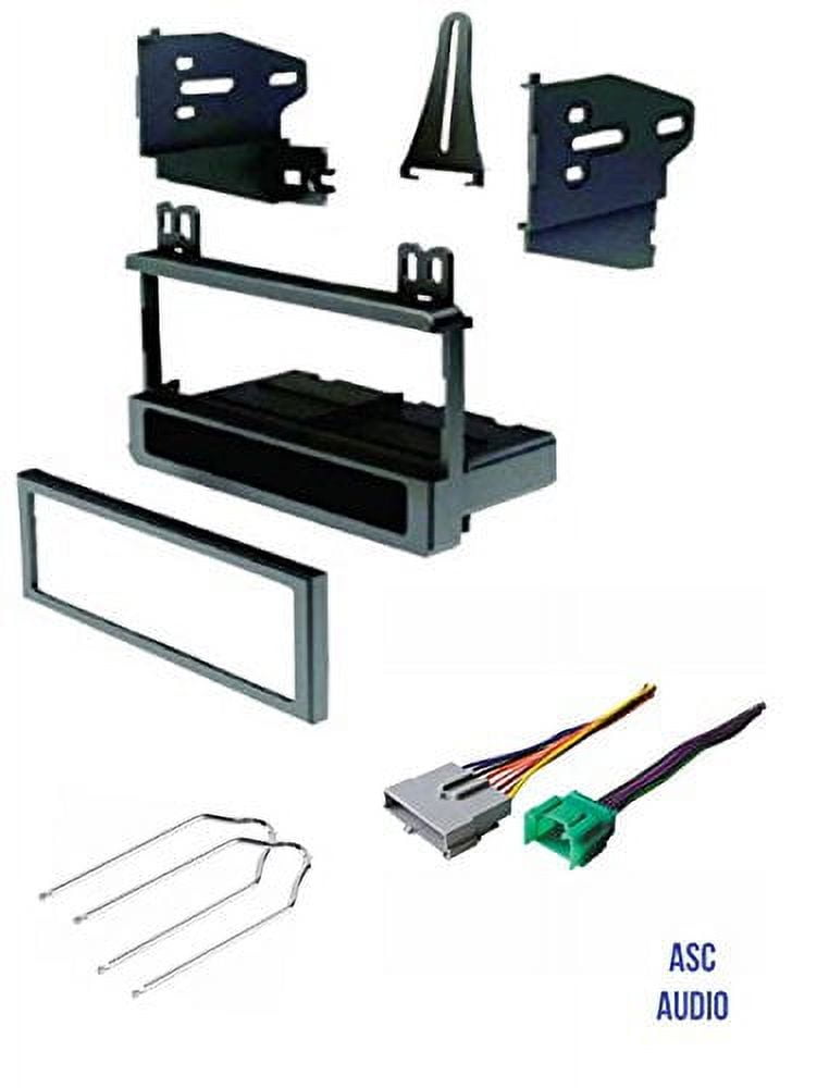 ASC Single Din Car Stereo Install Dash Kit, Wire Harness, and Radio Tool for 1995 1996 1997 Ford Crown Victoria, Explorer, Lincoln Continental, Town Car, Mercury Grand Marquis, 1997 Mountaineer
