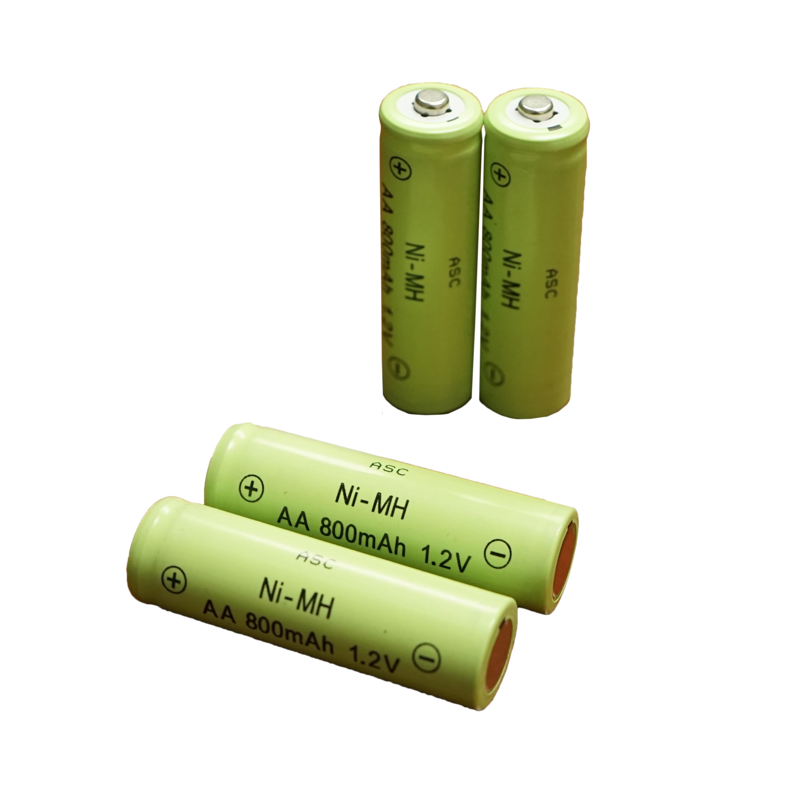 ASC Solar Light AA Ni-MH 600mAh Rechargable Batteries (Pack of 12 ...