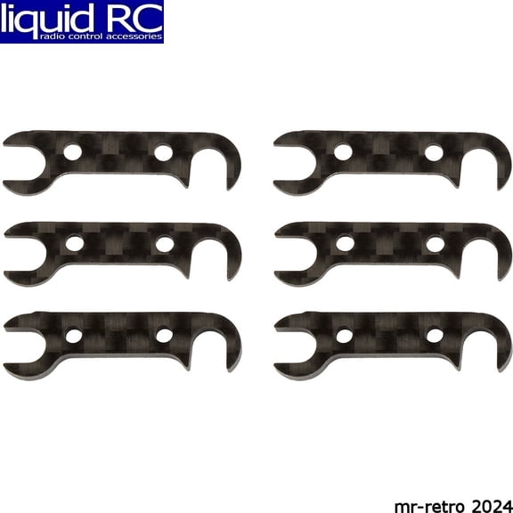 ASC92185 Associated RC10B74 Graphite Rear Hub Link Shim Set ASC92185