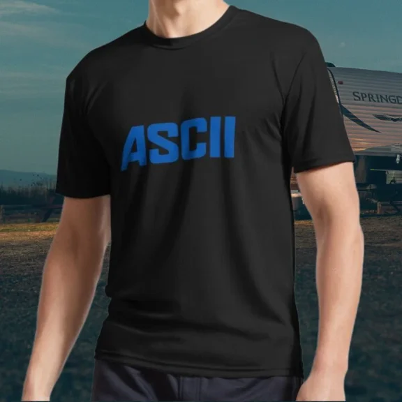 ASCII (ă‚¢ă‚¹ă‚­ăƒ¼) Active Logo T-Shirt Funny Size S to 5XL