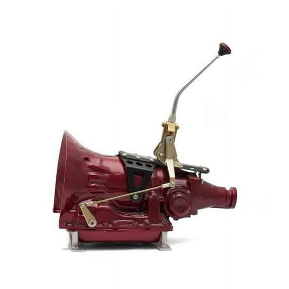 ASCS1G610S1 GM 350TH Single Action Automatic Transmission Shifter Kit ~ 10 Single Bend Arm with Black Knob