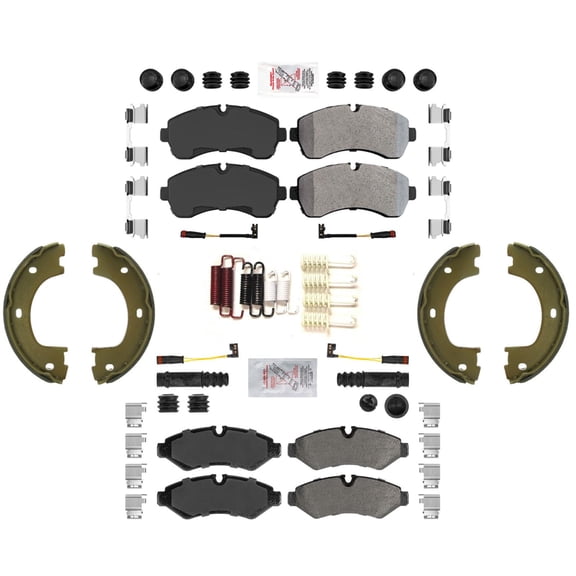 ASD Heavy Duty Disc Brake Pads Hardware For Sprinter 3500 19-20 Single Rear Whl