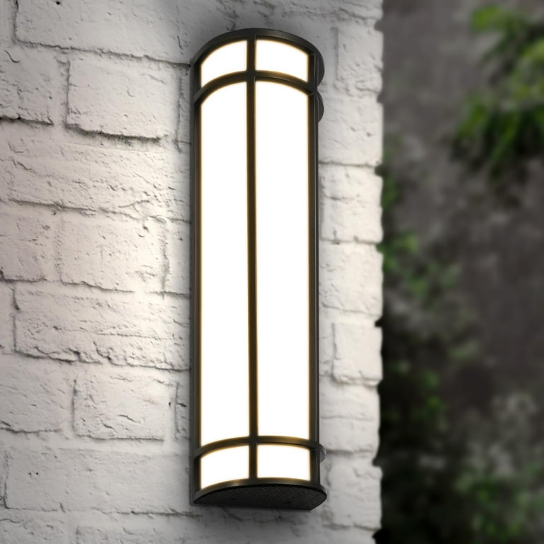 Half cylinder wall sconce outlet