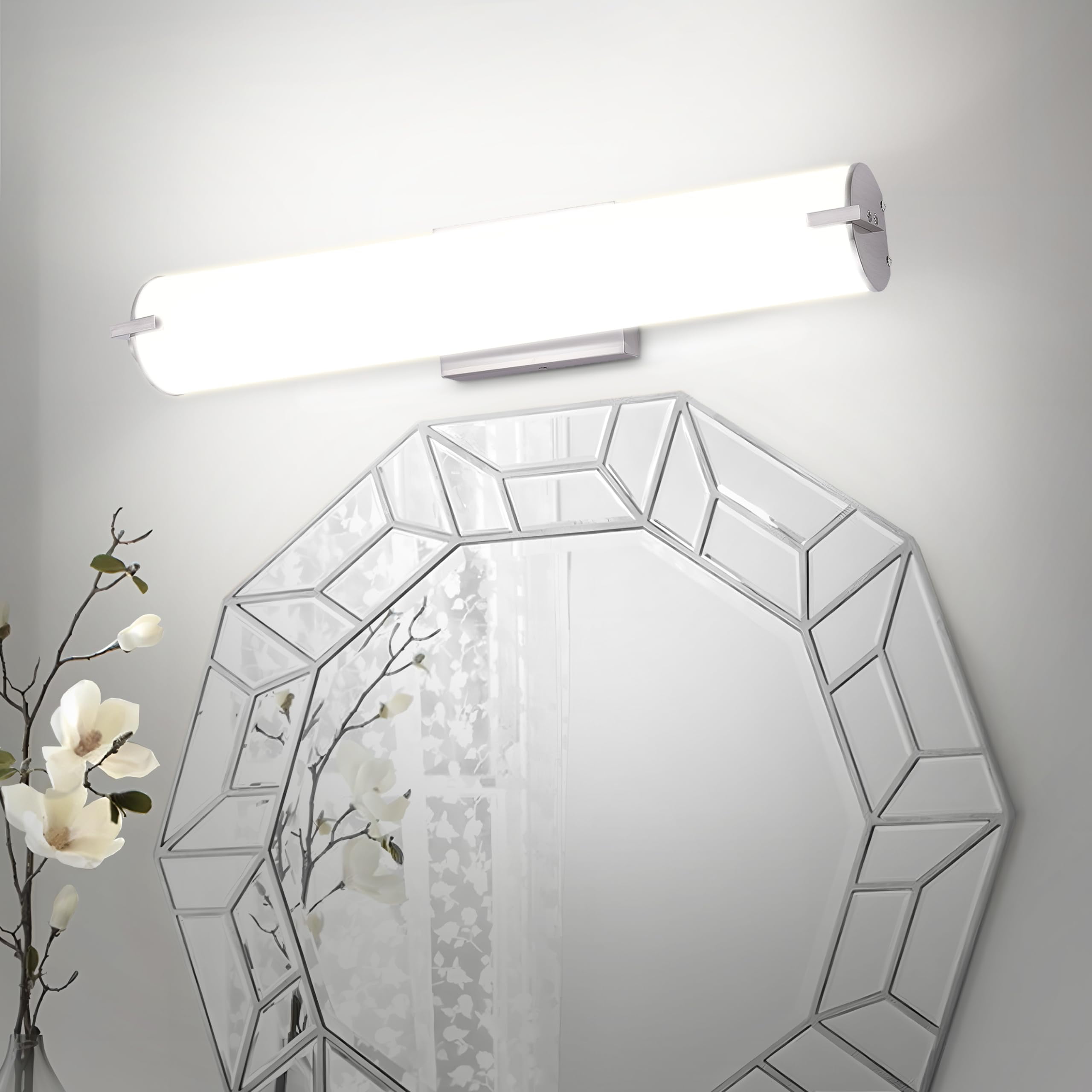 Nickel 24-Inch Dimmable LED Vanity Light Bar