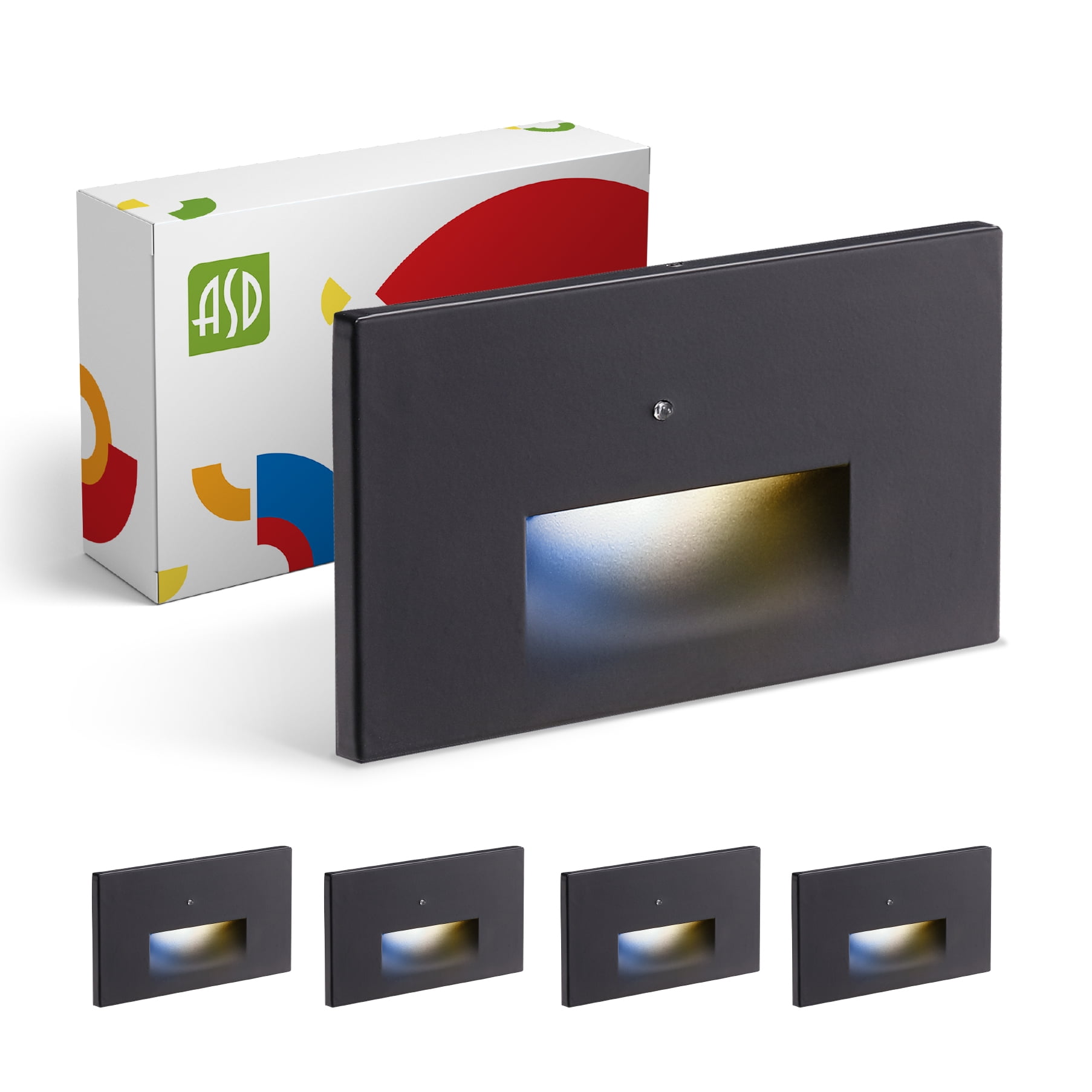 ASD LED Recessed Step Light Fixture 3W 120LM 3000K5000K 120V 3CCT