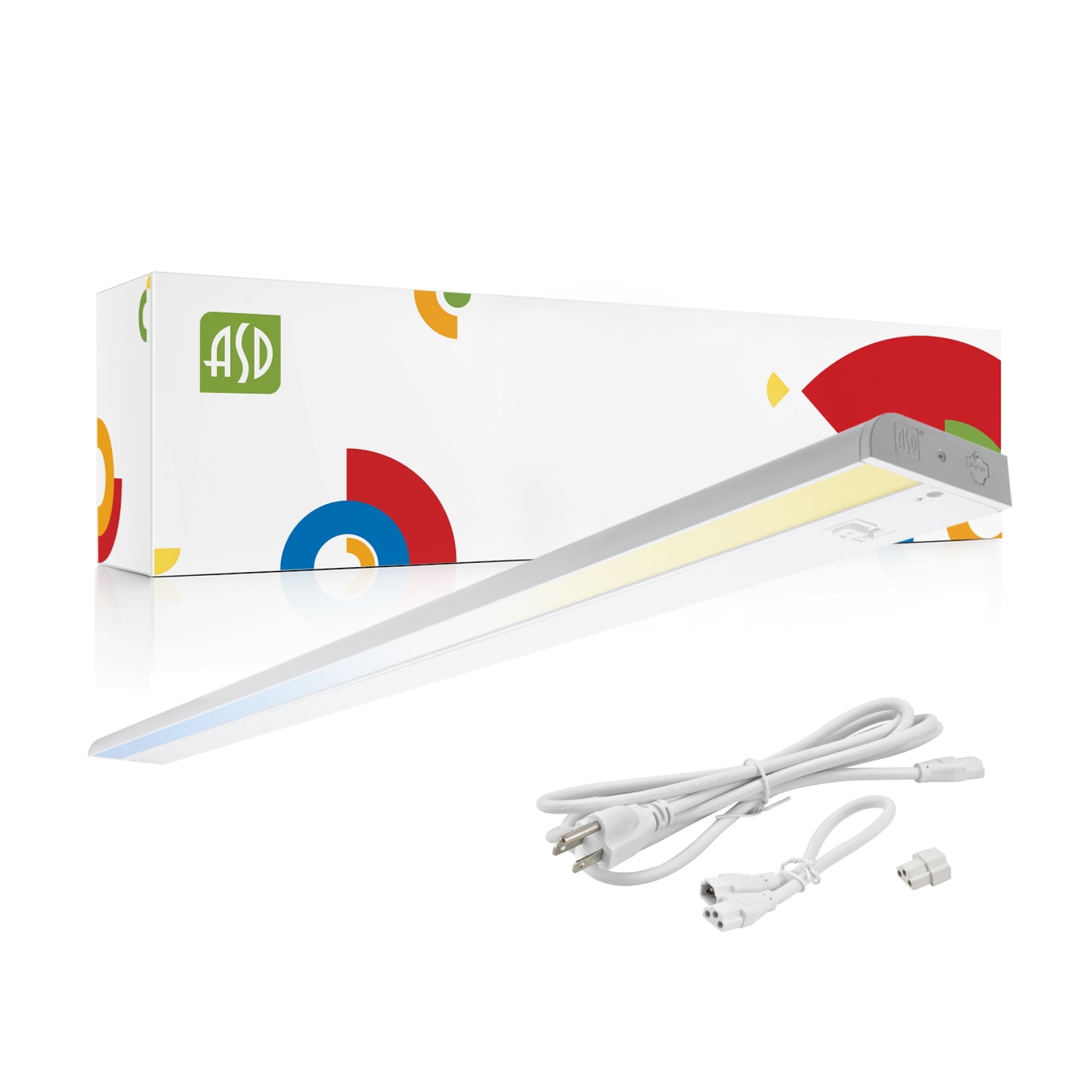 48 Inch White LED Under Cabinet Light with Adjustable Color Temperature